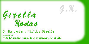 gizella modos business card